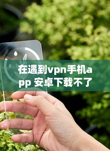 在遇到vpn手机app 安卓下载不了的问题时，通常可以按照以下步骤进行解决