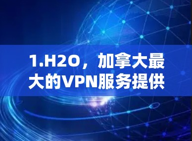 1.H2O，加拿大最大的VPN服务提供商，提供免费的视频会议服务