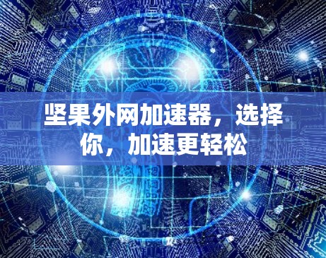 坚果外网加速器，选择你，加速更轻松