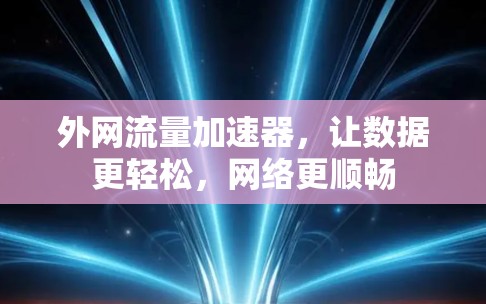 外网流量加速器，让数据更轻松，网络更顺畅