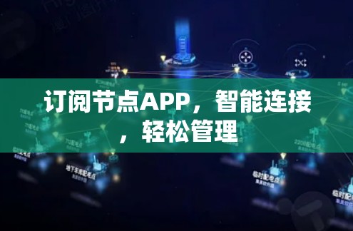 订阅节点APP，智能连接，轻松管理