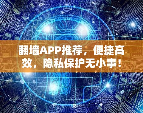 翻墙APP推荐，便捷高效，隐私保护无小事！