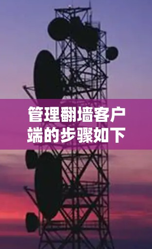 管理翻墙客户端的步骤如下 管理翻墙客户端的步骤如下