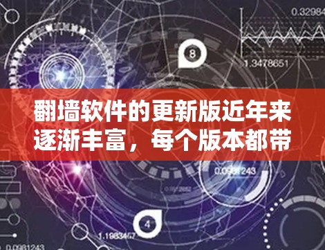 翻墙软件的更新版近年来逐渐丰富,每个版本都带来了新的功能和改进,旨在提升用户体验和安全性。以下将详细介绍翻墙软件1.1、1.2、1.3的特点及其功能,帮助用户更好地选择适合的版本 翻墙软件的更新版近年来逐渐丰富,每个版本都带来了新的功能和改进,旨在提升用户体验和安全性。以下将详细介绍翻墙软件1.1、1.2、1.3的特点及其功能,帮助用户更好地选择适合的版本