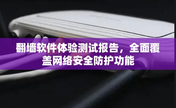翻墙软件体验测试报告，全面覆盖网络安全防护功能