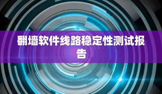 翻墙软件线路稳定性测试报告