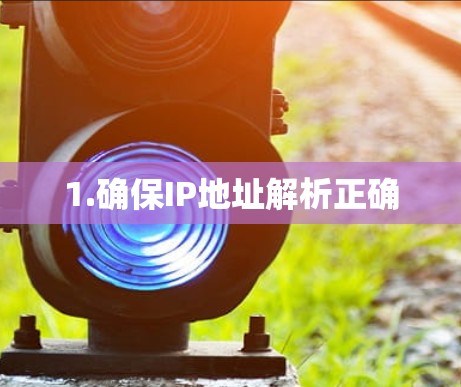 1.确保IP地址解析正确