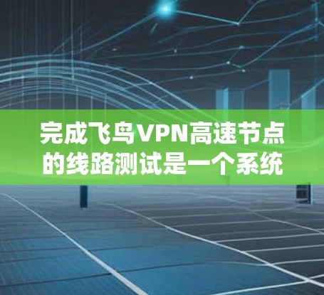 完成飞鸟VPN高速节点的线路测试是一个系统且细致的过程,以下是详细的步骤指南 完成飞鸟VPN高速节点的线路测试是一个系统且细致的过程,以下是详细的步骤指南
