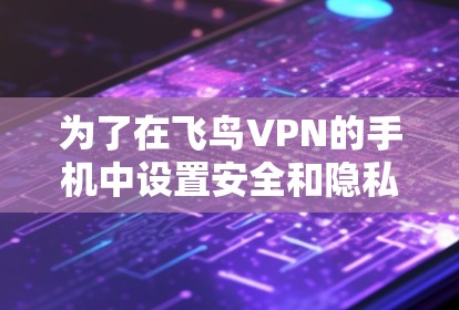 为了在飞鸟VPN的手机中设置安全和隐私选项，您可以按照以下步骤进行