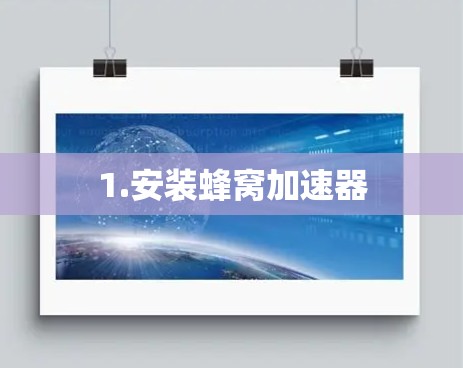 1.安装蜂窝加速器 1.安装蜂窝加速器