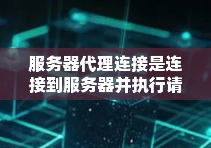 服务器代理连接是连接到服务器并执行请求和响应的机制。以下是一些步骤和关键点，帮助您更好地理解和使用服务器代理