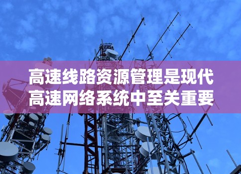 高速线路资源管理是现代高速网络系统中至关重要的组成部分,它涉及到设备、网络、节点和线路的资源管理。以下是对该主题的详细总结和解释 高速线路资源管理是现代高速网络系统中至关重要的组成部分,它涉及到设备、网络、节点和线路的资源管理。以下是对该主题的详细总结和解释