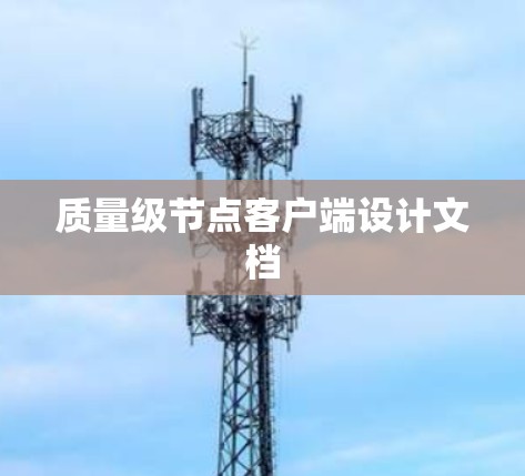 质量级节点客户端设计文档