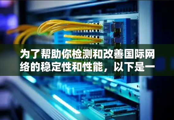 为了帮助你检测和改善国际网络的稳定性和性能，以下是一些推荐的国际网络稳定工具，包括它们的功能、使用方法和优缺点