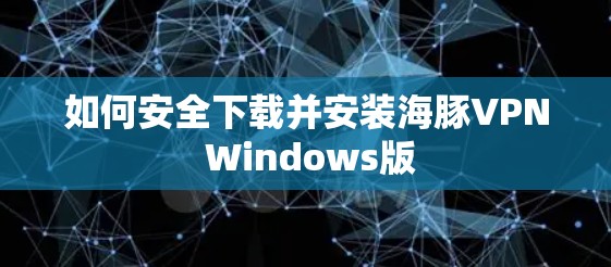 如何安全下载并安装海豚VPN Windows版