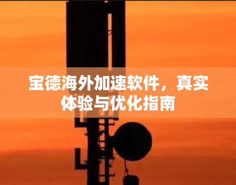 宝德海外加速软件，真实体验与优化指南