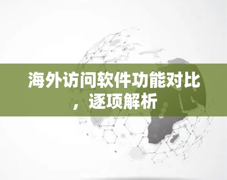 海外访问软件功能对比,逐项解析 海外访问软件功能对比,逐项解析