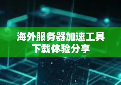 海外服务器加速工具下载体验分享