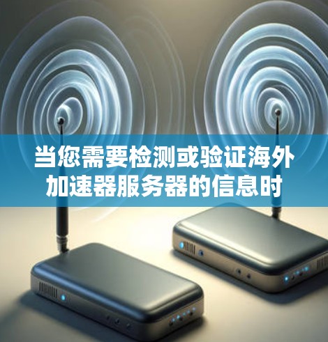当您需要检测或验证海外加速器服务器的信息时，以下是一些常见的操作步骤和方法