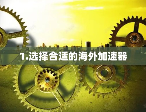 1.选择合适的海外加速器