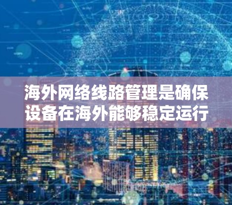 海外网络线路管理是确保设备在海外能够稳定运行的关键环节。以下是一些常见的步骤和方法，帮助您管理海外网络线路