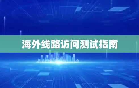海外线路访问测试指南