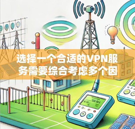 选择一个合适的VPN服务需要综合考虑多个因素，以下是一步步的建议