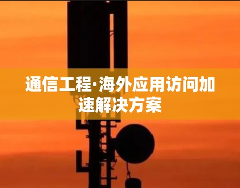 通信工程·海外应用访问加速解决方案