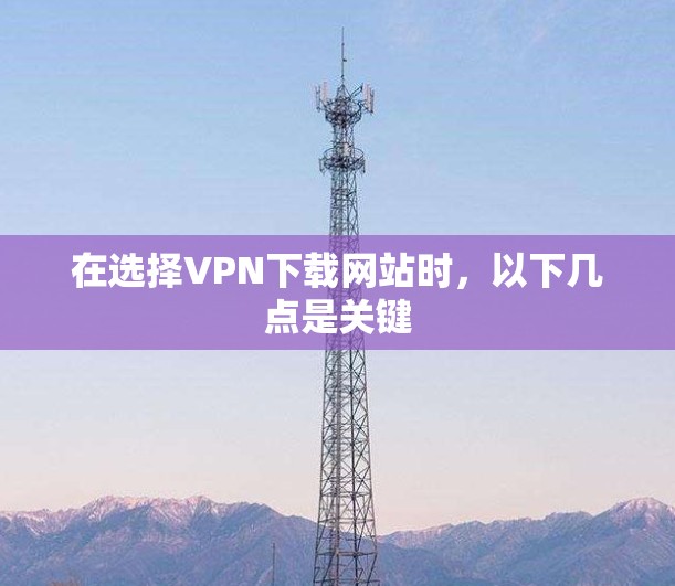 在选择VPN下载网站时，以下几点是关键