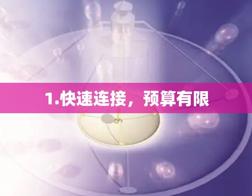 1.快速连接,预算有限 1.快速连接,预算有限