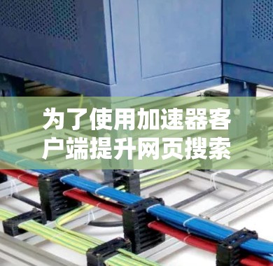 为了使用加速器客户端提升网页搜索速度，您可以按照以下步骤操作