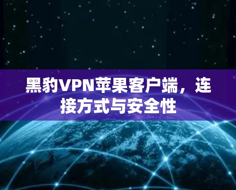 黑豹VPN苹果客户端,连接方式与安全性 黑豹VPN苹果客户端,连接方式与安全性