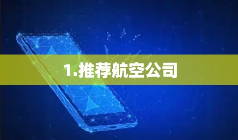 1.推荐航空公司