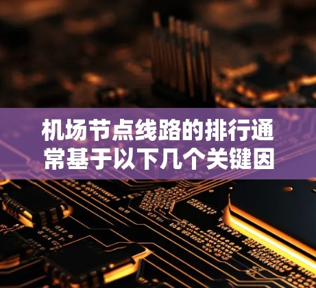机场节点线路的排行通常基于以下几个关键因素，包括但不限于