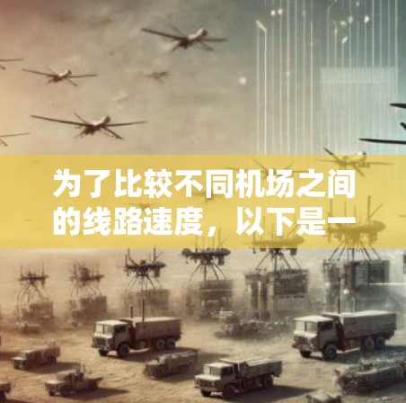 为了比较不同机场之间的线路速度，以下是一个分步骤的解决方案